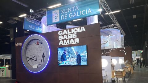 El puesto de «Galicia sabe amar» en la feria Anuga, en Colonia (Alemania)