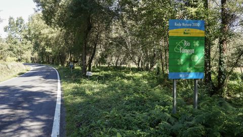 Entorno del río Támega, incluído en la Rede Natura 2000.