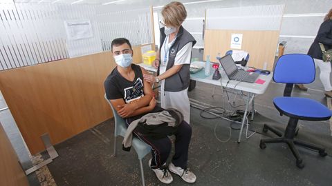 El sábado 2 de octubre fue el último día de vacunación contra el covid en el recinto ferial de Pontevedra