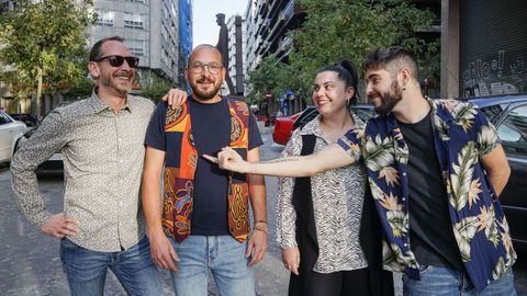 Rogelio, Cheve, Ángela y Dani son parte del grupo Los Camachuelos