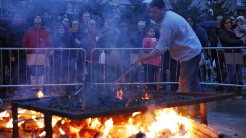 Imagen de archivo del magosto popular de Ourense, que este año no se celebrará.