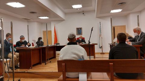 La sesión del juicio, celebrada en el juzgado de lo penal número 2 de Lugo.