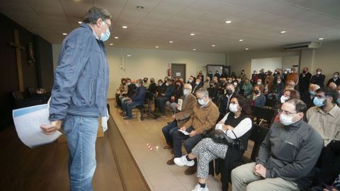 El presidente de la Asociación de Amigos de Castroverde, Manuel Muñiz, presidió el acto