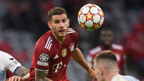 Lucas Hernández, en un partido con el Bayern Múnich