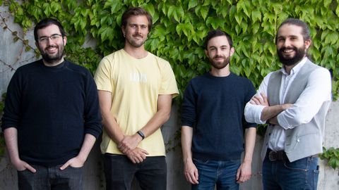 Javier García, Ignacio Delgado, Jorge Salado y Juan Manuel Bermúdez, jóvenes investigadores del CICA (UDC)