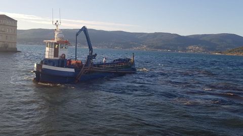 Rebaje de la arena de los restos del lombo realizados en el verano del 2021