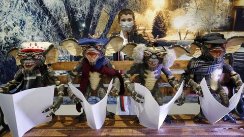 Exposición de los Gremlins en el marco del Curtas de Vilagarcía.
