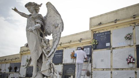 Cementerio de San Amaro, en A Coruña.