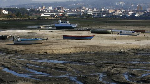 Ensenada de Lourido, en la ría de Pontevedra, en una imagen del año 2006