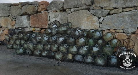 Nasas incautadas en Camariñas