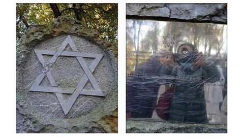 Ataque al monumento a las vctimas del Holocausto en Oviedo