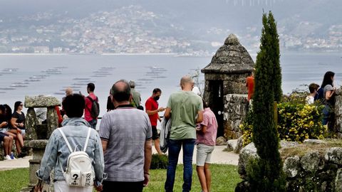 Vistas de la ría de Vigo desde el monte de O Castro.