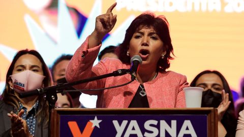 Yasna Provoste, candidata demcrata cristiana a la presidencia de Chile