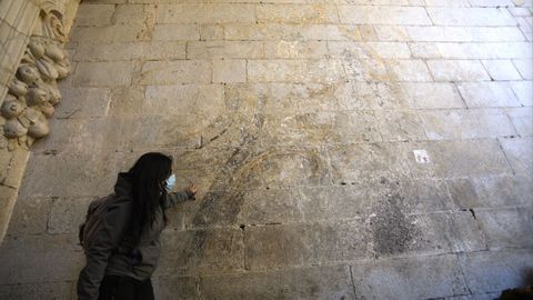 La traza de montea del remate del baldaquino de la Catedral de Lugo