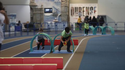 La pista de atletismo de Expourense ya está albergando actividades y campeonatos.