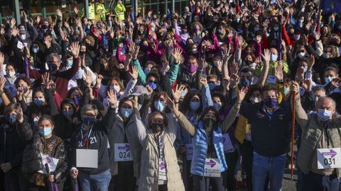 Andaina contra la violencia de género celebrada en Santiago el pasado fin de semana.
