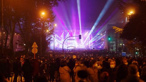 El concierto de la orquesta París de Noia fue uno de los principales atractivos del programa festivo.