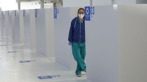 Vacunación contra el covid en Expocoruña