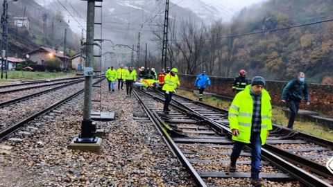 Accidente ferroviario en Lena