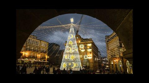 Encendido de las luces de Navidad de Ourense.