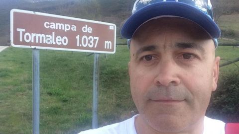Francisco Javier Márquez durante una ruta