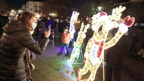 Lugo encendió las luces de Navidad en toda la ciudad