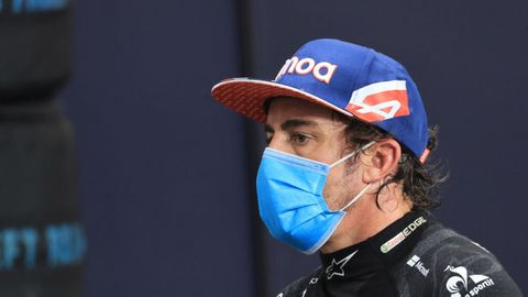 Fernando Alonso, en el circuito de Yeda, en Arabia Saudí