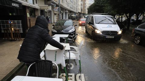 Inundaciones en la Ronda das Fontiñas de Lugo