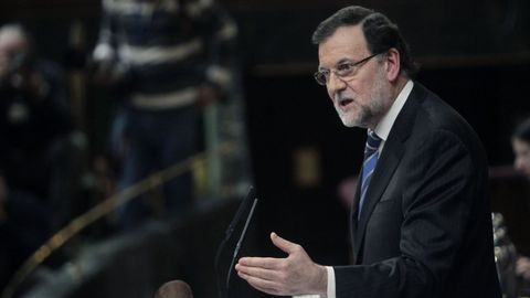 Mariano Rajoy, durante el último debate del estado de la nación celebrado en el Congreso en el 2015