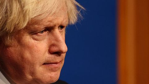 Boris Johnson, en una rueda de prensa el viernes en Downing Street.