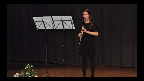 Marta Diz Novoa, clarinetista de Xinzo de Limia, premiada internacionalmente