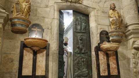 Apertura de la Puerta Santa, el acto que dio inicio al Xacobeo.