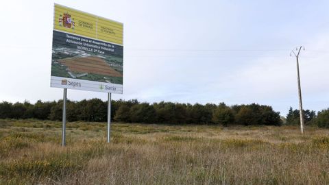 Terrenos de la segunda fase del polígono de O Morelle, en Sarria