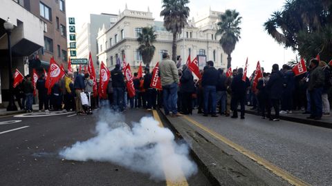 Protesta de trabajadores de la industria auxiliar del metal