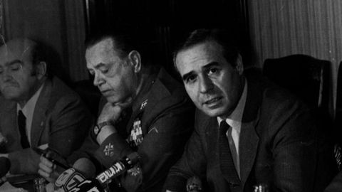 FranciscoLaina, en una imagen de archivo, fue presidente en funciones 24 horas durante el golpe de Estado del 23F
