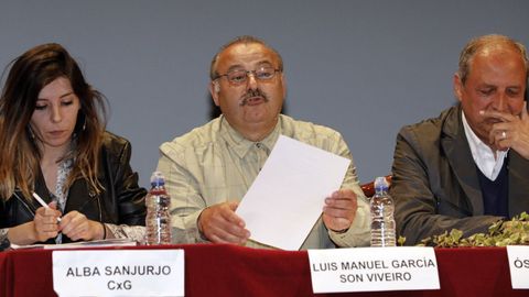 El concejal, en un debate organizado por La Voz de Galicia en el Teatro Pastor Díaz