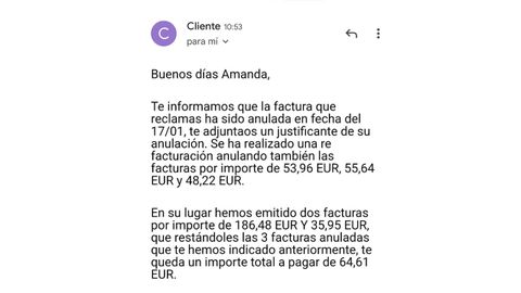 Anulación de factura de 7.000 euros de luz a una clienta de A Coruña 