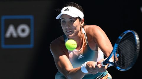 Garbiñe Muguruza en el Abierto de Australia