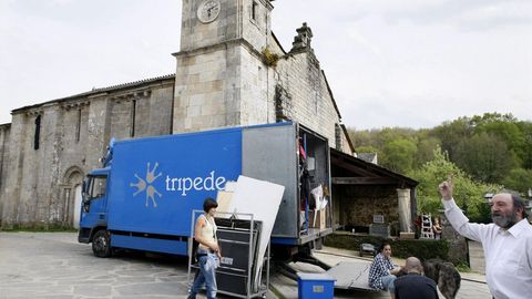 Lugo en el cine: el monasterio de Ferreitra de Pallares fue escenario del rodaje de Doentes, en el 2011