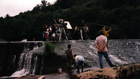 Lugo en el cine: Manuel Gutiérrez Aragón filma en 1994 en Lugo y en O Piago El rey del río