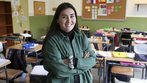 MIlagros Patiño, profesora sustituta en el Sofía Casanova