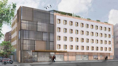 Recreación virtual, no definitiva, de la apariencia que tendrá la futura residencia de Healthcare Activos.