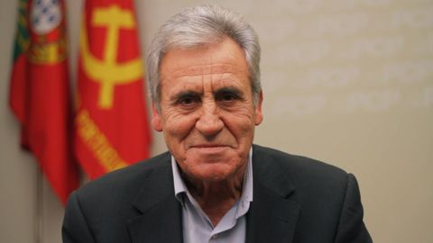 Jerónimo de Sousa, secretario general del Partido Comunista y candidato a primer ministro de Portugal