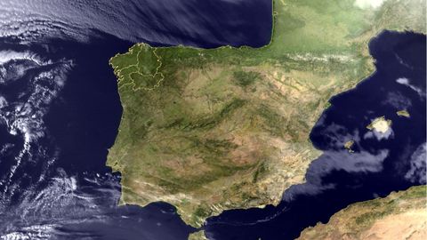 Imagen tomada ayer por el satélite