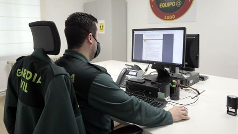 El Equipo @ de la Guardia Civil de Lugo, especializados en delitos telemáticos.