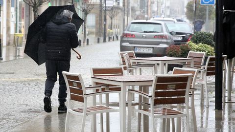 Varias zonas de Galicia tenían hoy alerta amarilla por lluvias intensas