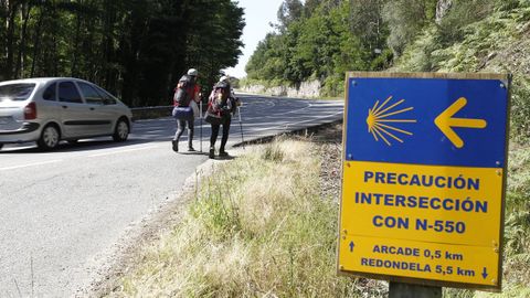 La interseccin del Camino conla N-550 en Cesantes (Redondela) es la ms peligrosa en opinin de  los peregrinos