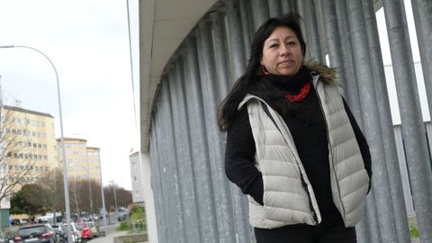 Soledad Lucero, en una fotografía tomada ayer, lleva ya doce años en la ciudad