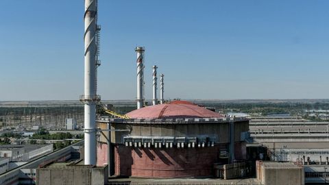 Vista de un reactor de la central nuclear de Zaporiyia