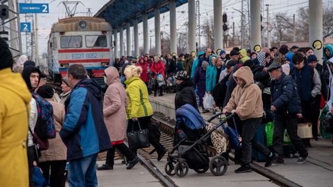 Evacuaciones en Donetsk 